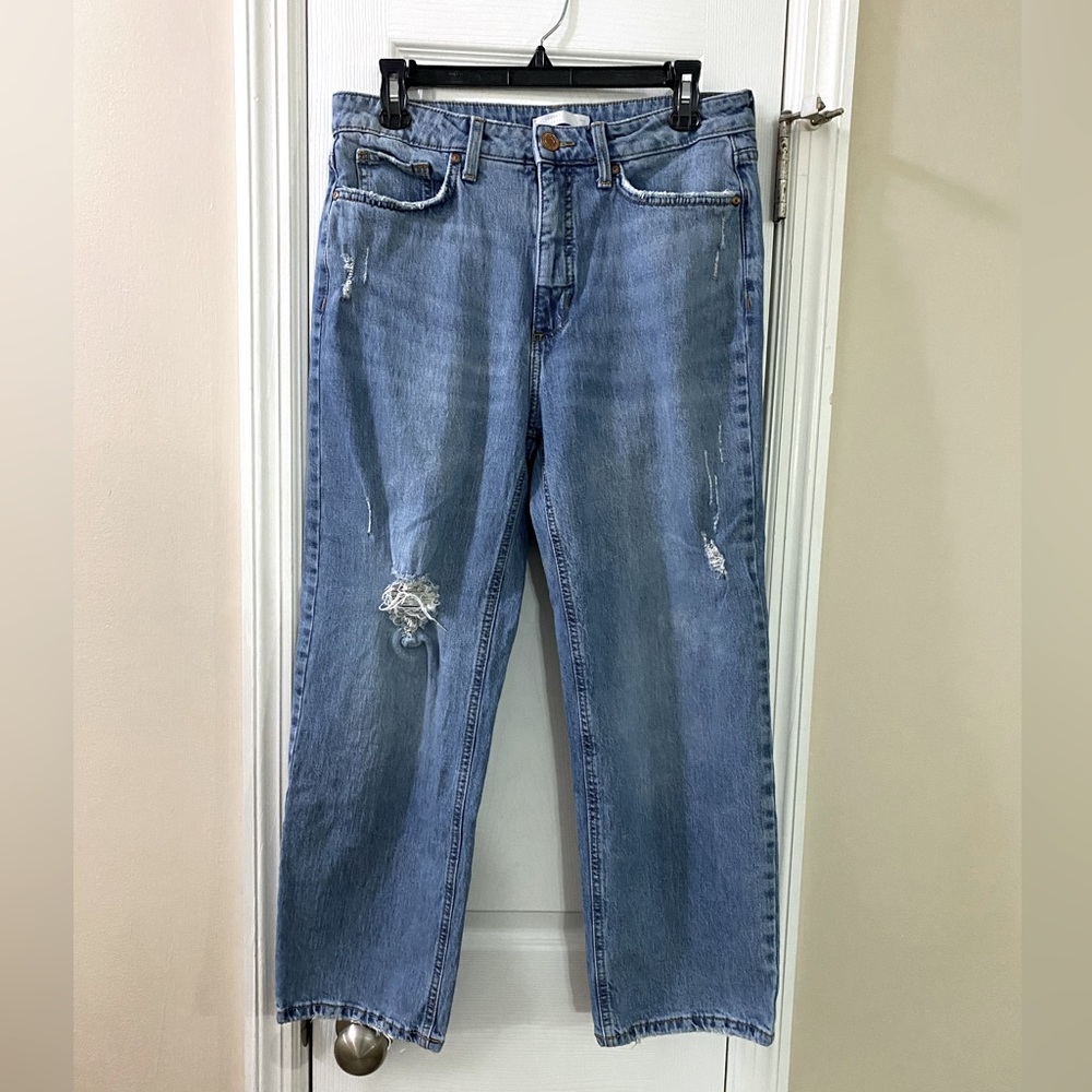 Ankle length boyfriend jeans